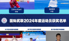 九游官网:张清淳、邓智瑄当选国际武联2024年度运动员